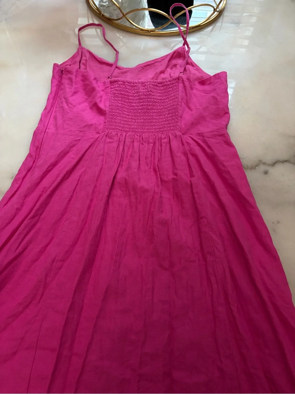 J. Crew Bright Fuchsia Maxi Skirt with Side Slit